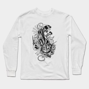 Panther Black & White Long Sleeve T-Shirt